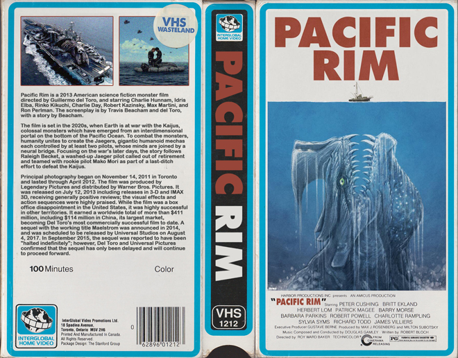 PACIFIC RIM CUSTOM VHS COVER CUSTOM VHS COVER, MODERN VHS COVER, CUSTOM VHS COVER, VHS COVER, VHS COVERS